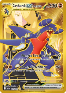 Carte Pokémon 241/182 Carchacrok ex de Cynthia Rivalités Destinées Écarlate et Violet