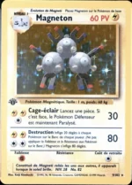 Carte Pokémon 9/102 Magneton Set de Base Edition 1