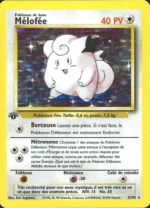 Carte Pokémon 5/102 Mélofée Set de Base Edition 1