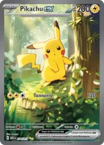 Carte Pokémon 276/217 Pikachu ex – Héros Transcendants ME02.5