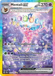 Carte Pokémon 155/131 Mentali-ex Evolutions Prismatiques EV08.5 Ecarlate et Violet