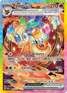 Carte Pokémon 146/131 Pyroli-ex Evolutions Prismatiques EV08.5 Ecarlate et Violet