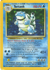 Carte Pokémon 2/102 Tortank Set de Base Edition 1