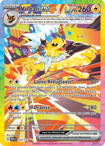 Carte Pokémon 153/131 Voltali-ex Evolutions Prismatiques EV08.5 Ecarlate et Violet