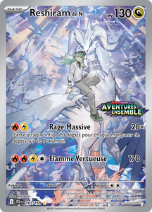 Carte Pokémon Stamp 167/159 Reshiram de N Aventures Ensemble EV09