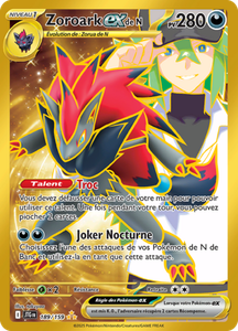 Carte Pokémon 189/159 Zoroark-ex de N Aventures Ensemble EV09