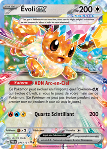 Carte Pokémon 075/131 Evoli-ex Evolutions Prismatiques EV08.5 Ecarlate et Violet