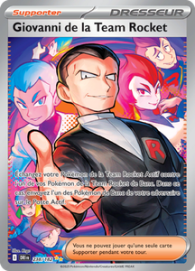 Carte Pokémon 238/182 Giovanni de la Team Rocket Rivalités Destinées Écarlate et Violet