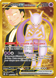 Carte Pokémon 240/182 Mewtwo-ex de la Team Rocket Rivalités Destinées Écarlate et Violet