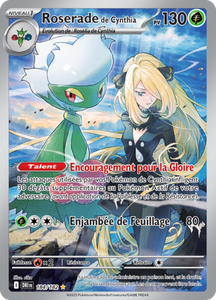 Carte Pokémon 184/182 Roserade de Cynthia Rivalités Destinées Écarlate et Violet