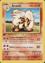 Carte Pokémon 23/102 Arcanin Set de Base Edition 1