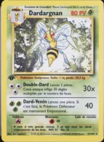 Carte Pokémon 17/102 Dardargnan Set de Base Edition 1