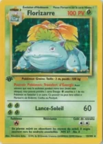 Carte Pokémon 15/102 Florizarre Holo Set de Base Edition 1