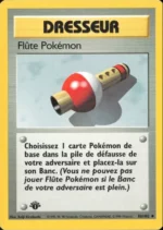 Carte Pokémon 86/102 Dresseur Flute Pokémon Set de Base Edition 1