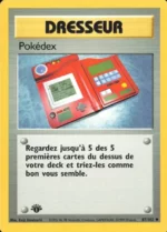 Carte Pokémon 87/102 Dresseur Pokédex Set de Base Edition 1