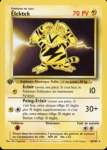 Carte Pokémon 20/102 Élektek Holo Set de Base Edition 1