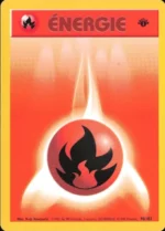 Carte Pokémon 98/102 Énergie Feu Set de Base Edition 1