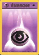 Carte Pokémon 101/102 Énergie Psy Set de Base Edition 1
