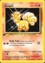 Carte Pokémon 68/102 Goupix Set de Base Edition 1