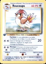 Carte Pokémon 22/102 Roucoups Set de Base Edition 1