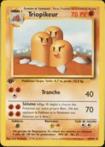Carte Pokémon 19/102 Triopikeur Set de Base Edition 1
