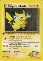 Carte Pokémon 81/132 Lieutenant Surge's Pikachu - Gym Heroes