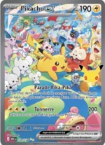 Carte Pokémon 149/128 Pikachu ex – 30 ans Célébrations