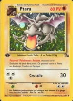 Carte Pokémon Ptera 1/62 Holo - Edition 1 Fossile Wizards