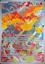 Carte Pokémon 130/128 Sulfura – 30 ans Célébrations